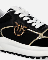 Scarpe sneakers con logo e dettagli specchiato - | Pinko