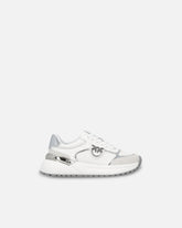 Sneakers with logo and mirror-finish details - | Pinko