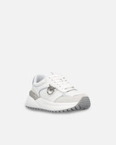 Sneakers with logo and mirror-finish details - | Pinko