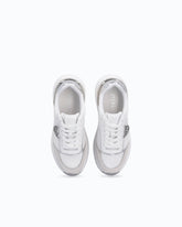 Sneakers with logo and mirror-finish details - | Pinko