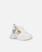 Sneakers Ariel effetto pelle con dettagli specchio - | Pinko
