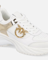 Sneakers Ariel effetto pelle con dettagli specchio - | Pinko