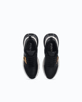 Ariel leather-effect sneakers with mirror detailing - | Pinko