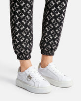 Sneakers en cuir à logo Love Birds - | Pinko