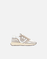 Suede sneakers with logo - | Pinko