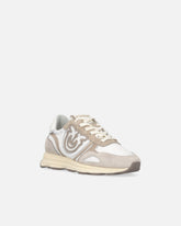 Suede sneakers with logo - | Pinko