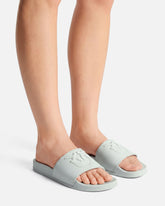 Rubber slip-on sandals with Love Birds maxi logo - | Pinko