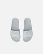 Rubber slip-on sandals with Love Birds maxi logo - | Pinko