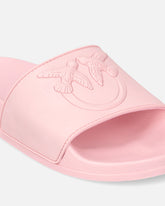 Mules en caoutchouc avec maxi logo Love Birds - | Pinko
