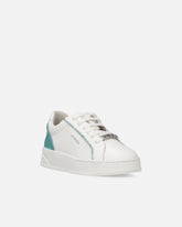 Leather sneakers with logo - | Pinko