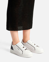 Sneakers in pelle con logo - | Pinko
