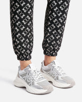 Sneakers with laminated inserts and Love Birds logo - | Pinko