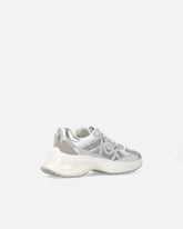 Sneakers with laminated inserts and Love Birds logo - | Pinko