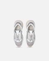 Sneakers with laminated inserts and Love Birds logo - | Pinko