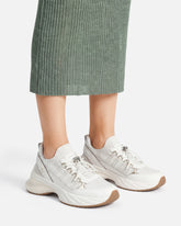 Sneakers en maille à lacets et stoppeurs - | Pinko