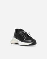 Knitted sneakers with laces and cord lock - | Pinko