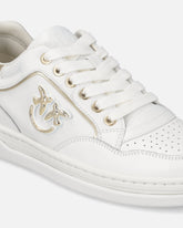 Sneakers in pelle con logo Love Birds - | Pinko