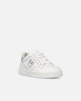 Leather sneakers with Love Birds logo - | Pinko
