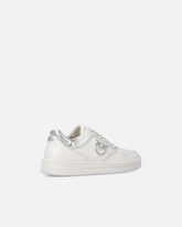 Leather sneakers with Love Birds logo - | Pinko