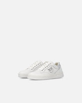 Leather sneakers with Love Birds logo - | Pinko