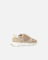 Sneakers in mesh e suede con logo Love Birds - | Pinko