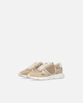 Sneakers in mesh e suede con logo Love Birds - | Pinko