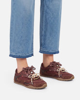 Sneakers with double laces and logo details - | Pinko