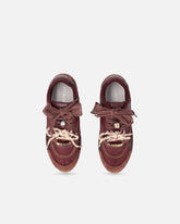 Sneakers con lacci doppi e applicazioni - | Pinko