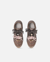 Sneakers con lacci doppi e applicazioni - | Pinko