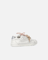 Sneakers con lacci doppi, cristallo e charm - | Pinko