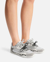 Python-print sneakers with double laces - | Pinko