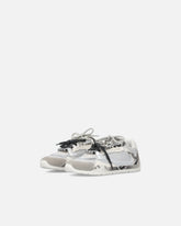 Sneakers stampa pitone con lacci doppi - | Pinko