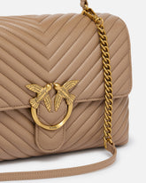Borsa a mano grande Lady Love Bag Puff Chevron -  | Pinko