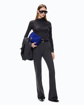 Flared ponte-knit trousers - Dark Grey | Pinko