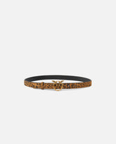 Cintura con stampa leopardata e fibbia Love Birds 2 cm -  | Pinko
