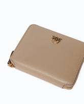 Square leather zip-around purse -  | Pinko