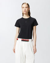 T-shirt maniche corte logo ricamato -  | Pinko