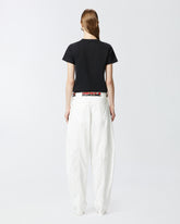 T-shirt maniche corte logo ricamato -  | Pinko