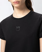 T-shirt maniche corte logo ricamato -  | Pinko