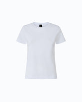 T-Shirt mit Love Birds-Stickerei - Weiß | Pinko
