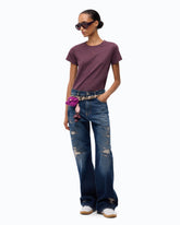 Wide-leg jeans with rips -  | Pinko