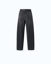 Jeans balloon fit con inserti effetto pelle -  | Pinko