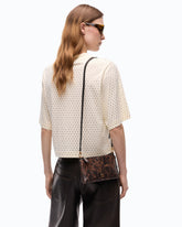 Mini Flat Horizontal crossbody clutch in python-print leather -  | Pinko