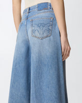 Bermuda wide leg in denim -  | Pinko