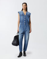 Sleeveless denim jumpsuit -  | Pinko