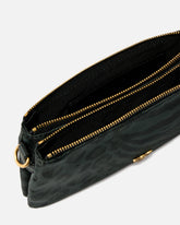 Borsa a tracolla piccola Double Bag Mini in nylon con stampa animalier -  | Pinko