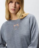 Sweater with Love Birds logo -  | Pinko