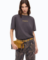 T-shirt «Too Glam To Give A Damn» με στρας -  | Pinko