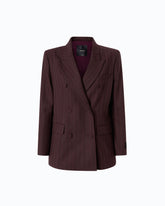 Double-breasted check jacket -  | Pinko