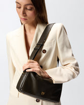 Borsa a spalla media Horizontal Bag in pelle -  | Pinko